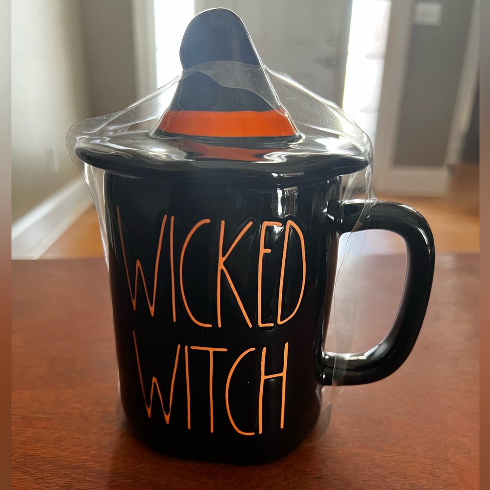 Rae Dunn Halloween Orange Wicked Witch Black Mug‎ Hat Topper 2020 Limited NEW